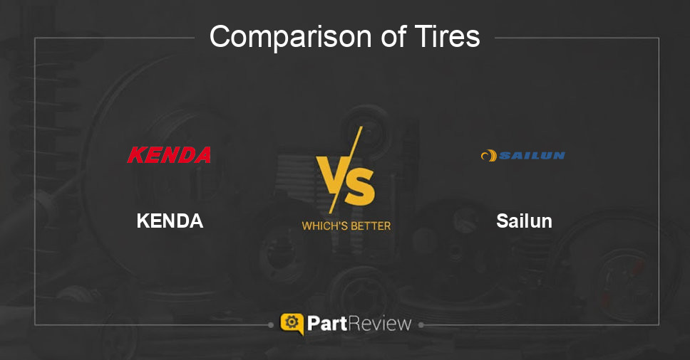 Comparison of tires KENDA and Sailun