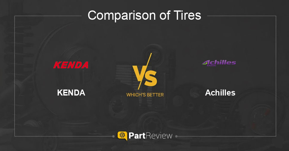Comparison of tires KENDA and Achilles