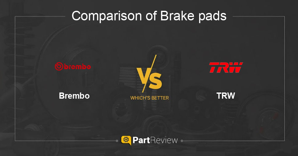 Comparison of brake pads Brembo and TRW