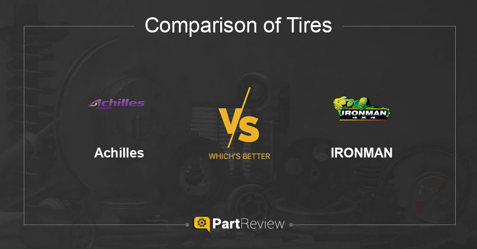 Comparison of tires Achilles and IRONMAN