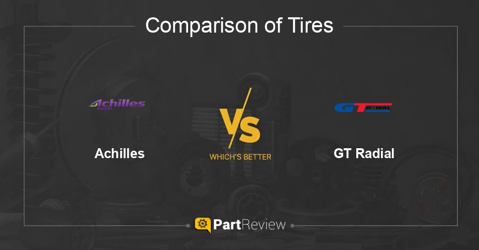 Comparison of tires Achilles and GT Radial