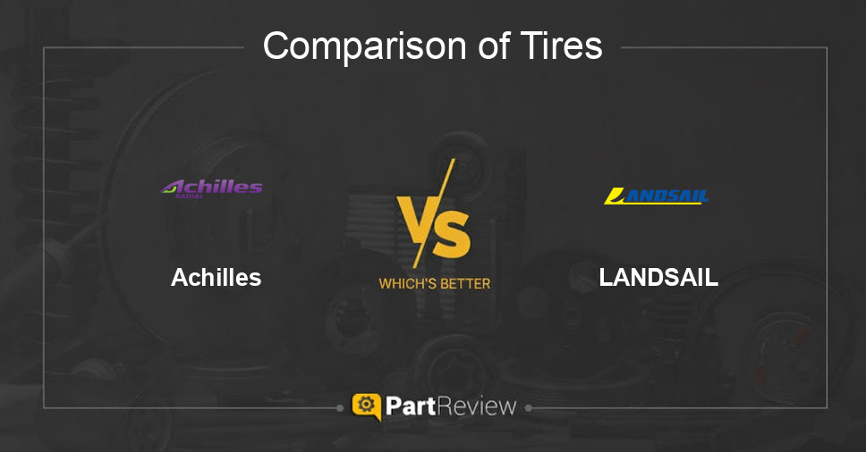 Comparison of tires Achilles and LANDSAIL