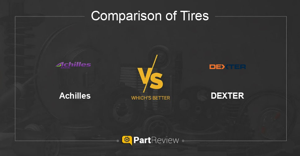 Comparison of tires Achilles and DEXTER