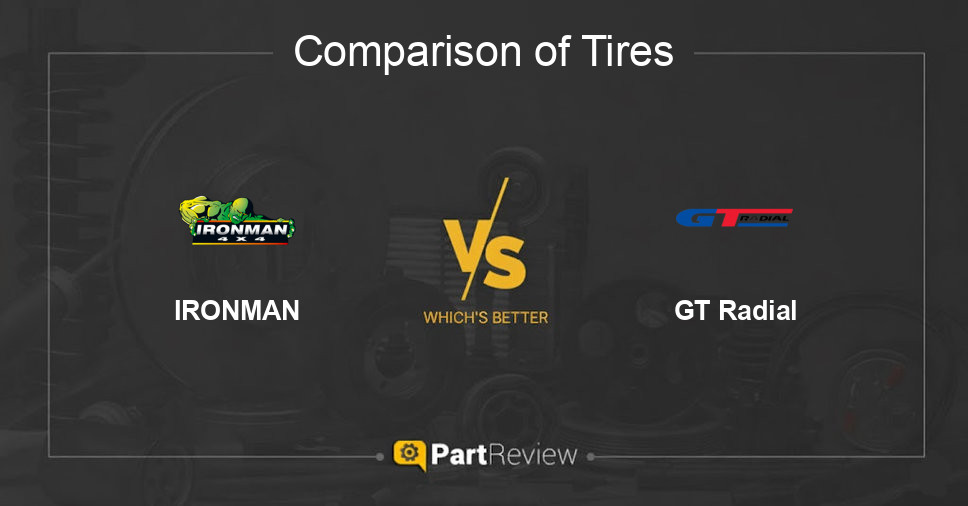 Comparison of tires IRONMAN and GT Radial
