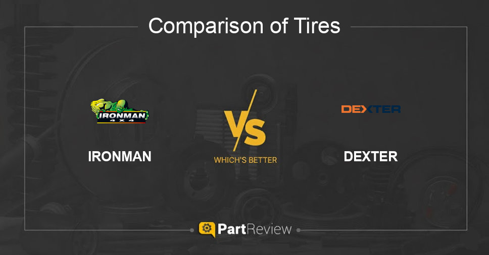 Comparison of tires IRONMAN and DEXTER