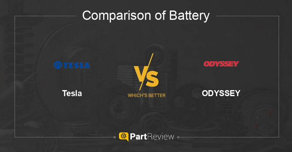 Comparison of battery Tesla and ODYSSEY