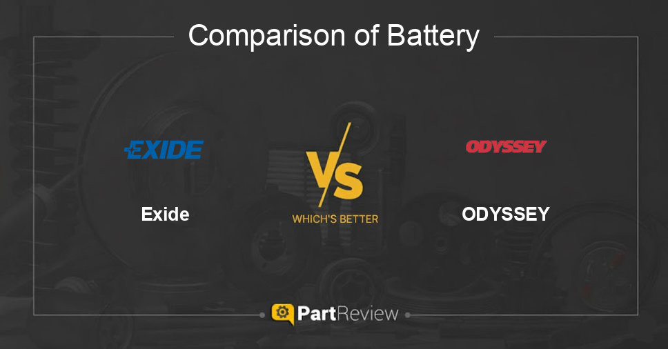Comparison of battery Exide and ODYSSEY
