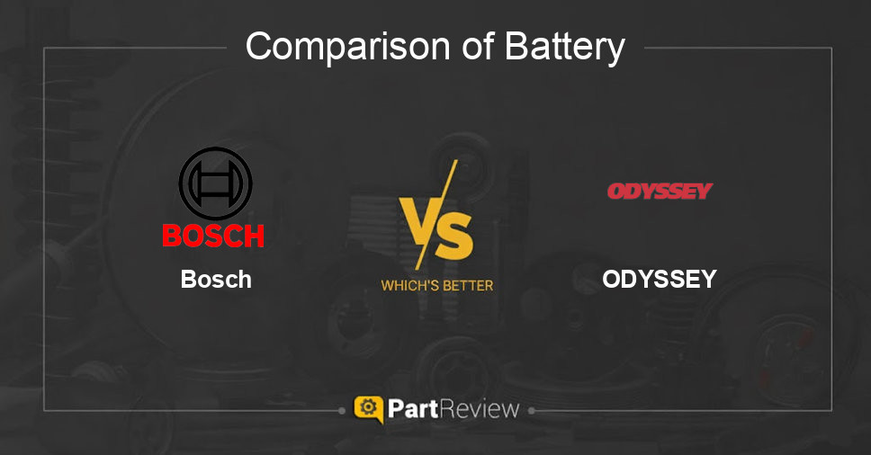 Comparison of battery Bosch and ODYSSEY