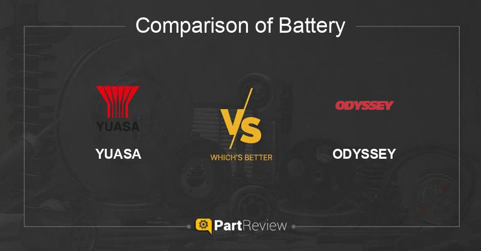 Comparison of battery YUASA and ODYSSEY