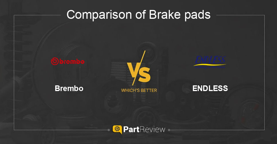 Comparison of brake pads Brembo and ENDLESS