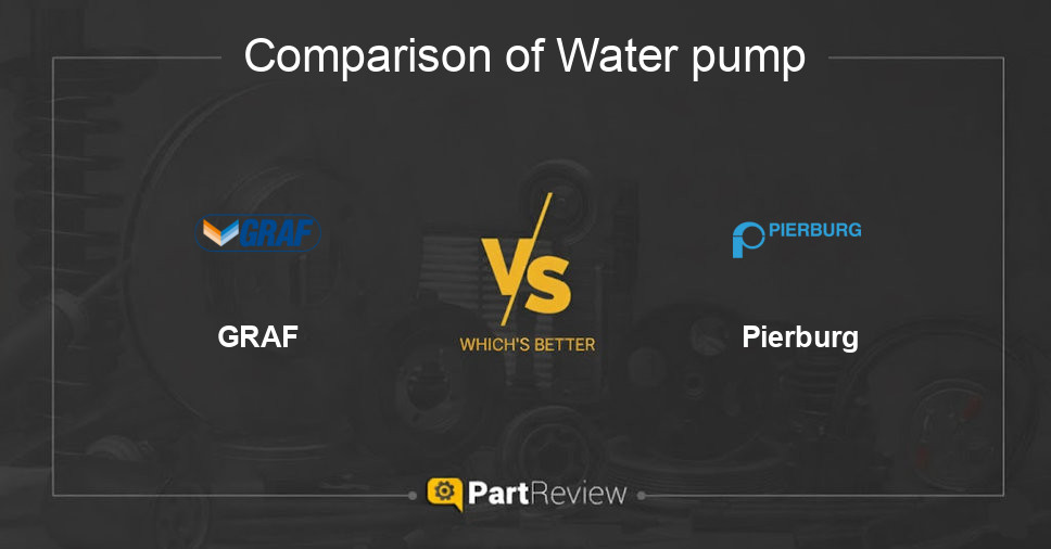 Comparison of water pump GRAF and Pierburg