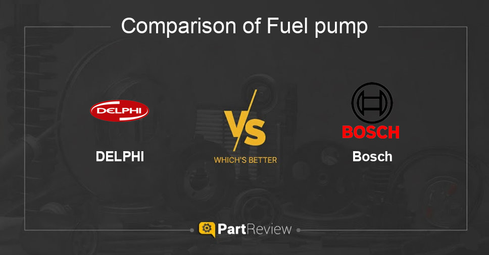 Comparison of fuel pump DELPHI and Bosch