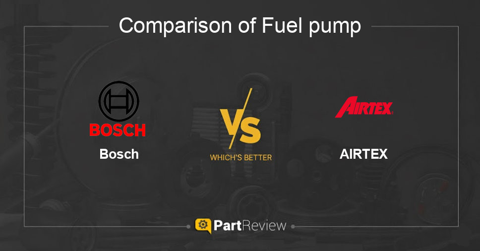 Comparison of fuel pump Bosch and AIRTEX