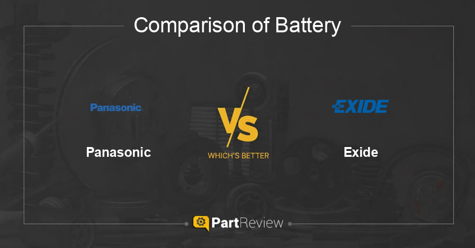 Comparison of battery Panasonic and Exide