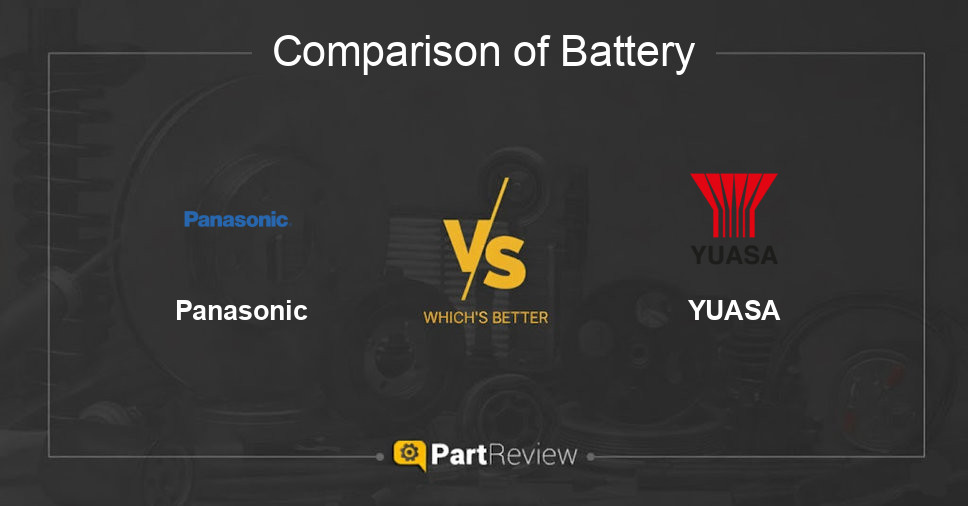 Comparison of battery Panasonic and YUASA