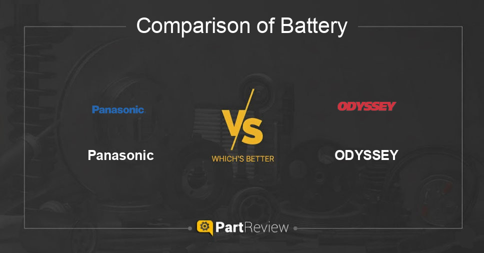 Comparison of battery Panasonic and ODYSSEY