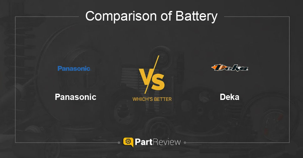 Comparison of battery Panasonic and Deka
