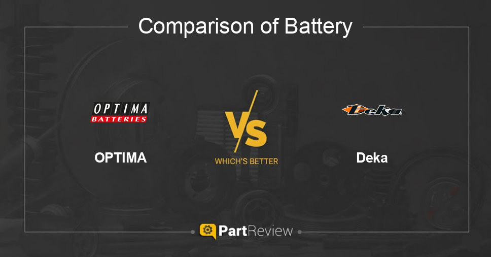 Comparison of battery OPTIMA and Deka