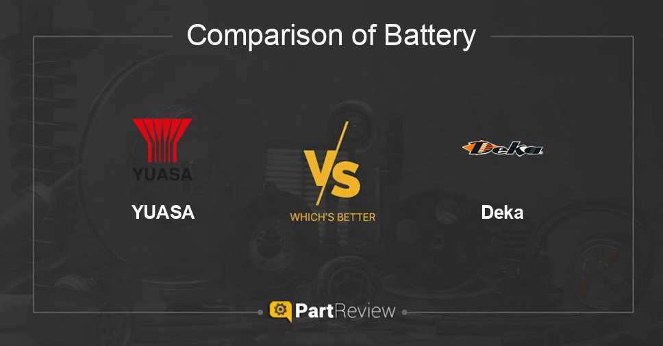 Comparison of battery YUASA and Deka