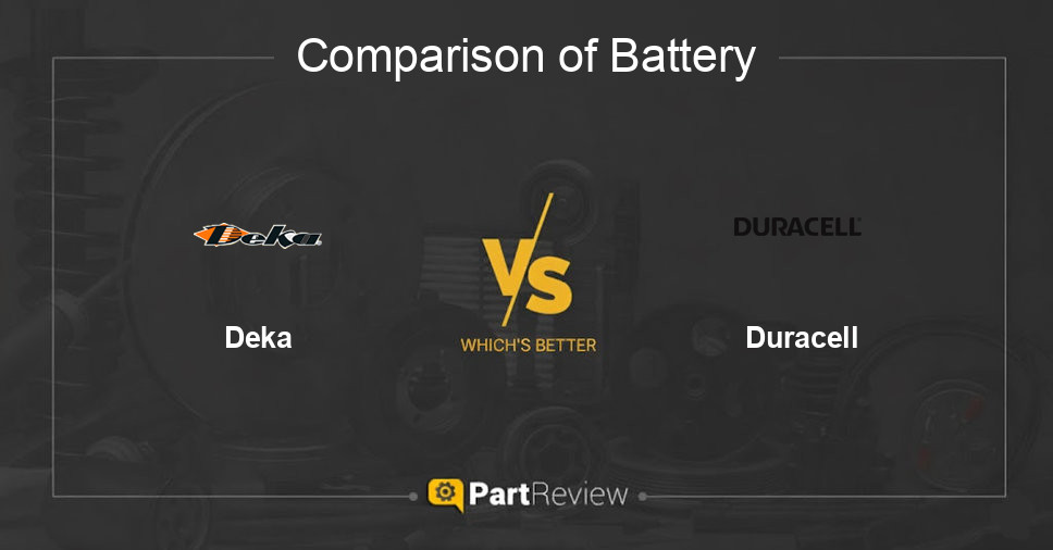 Comparison of battery Deka and Duracell