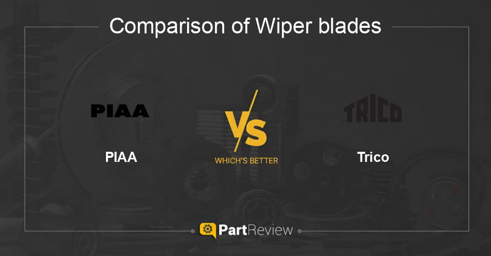 Comparison of wiper blades PIAA and Trico