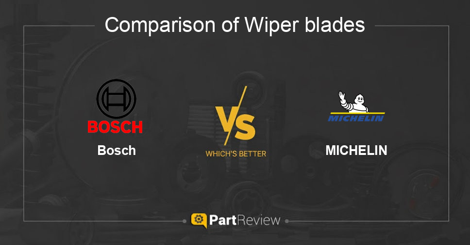 Comparison of wiper blades Bosch and MICHELIN