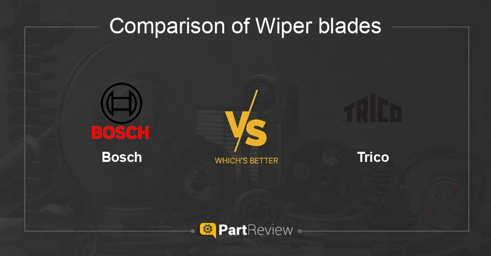 Comparison of wiper blades Bosch and Trico