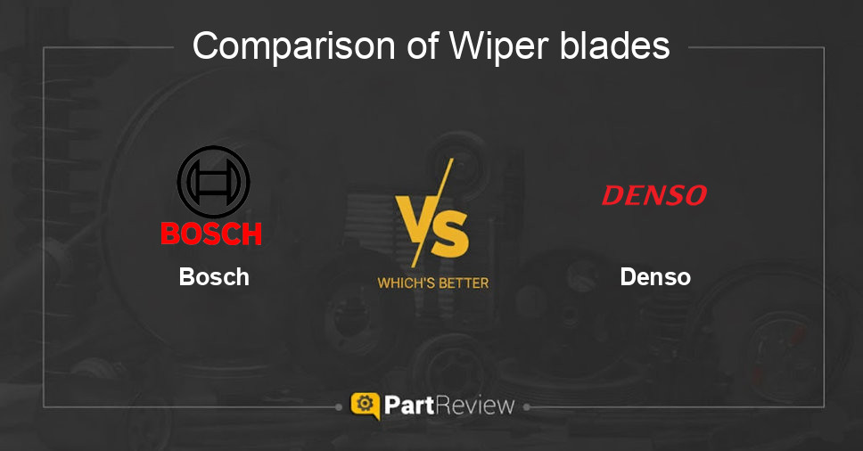 Comparison of wiper blades Bosch and Denso