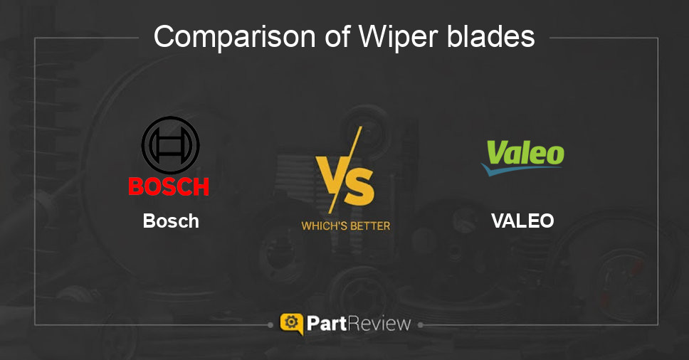 Comparison of wiper blades Bosch and VALEO