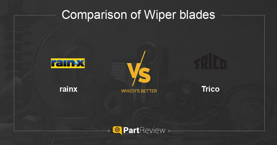 Comparison of wiper blades rainx and Trico