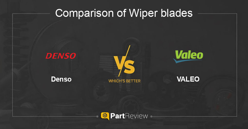 Comparison of wiper blades Denso and VALEO