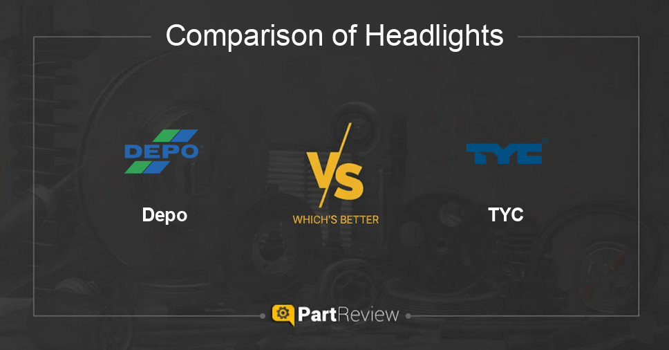 Comparison of headlights Depo and TYC