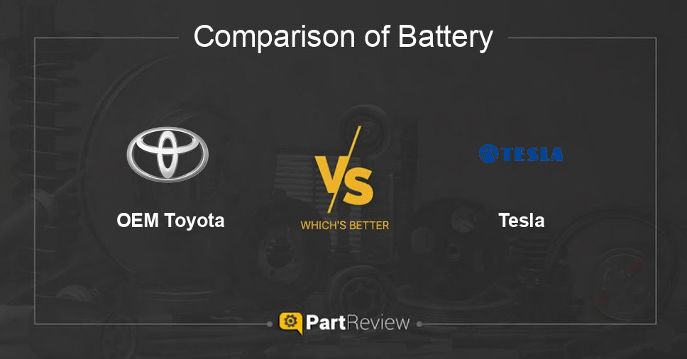 Comparison of battery OEM Toyota and Tesla