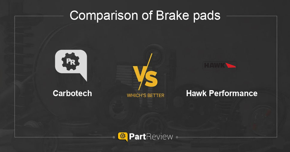 Comparison of brake pads Carbotech and Hawk Performance