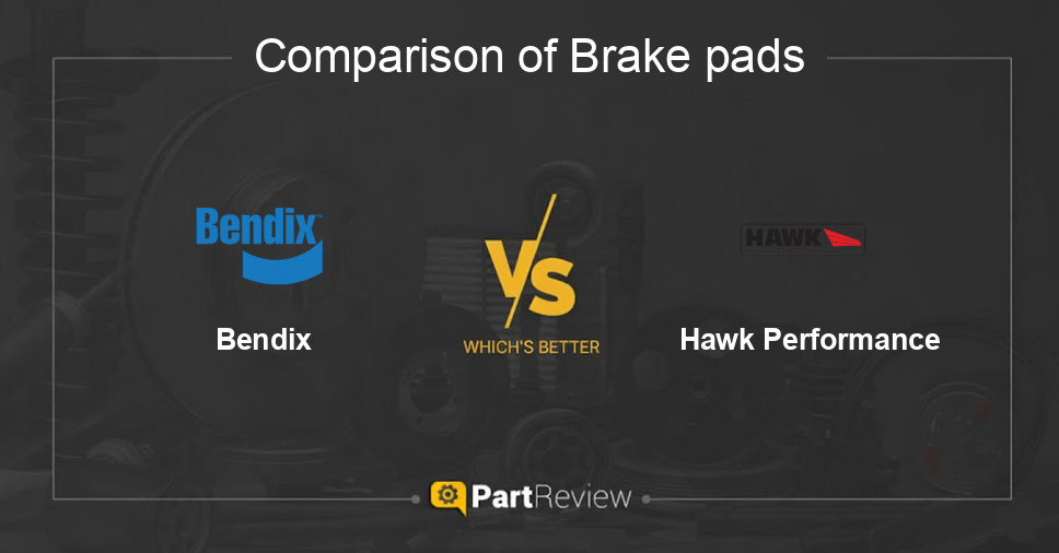 Comparison of brake pads Bendix and Hawk Performance