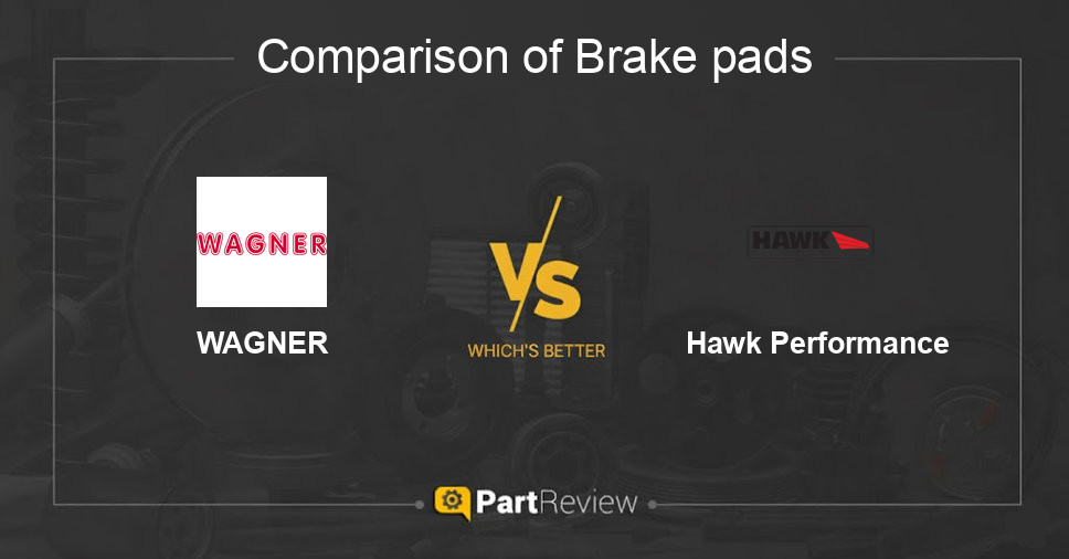 Comparison of brake pads WAGNER and Hawk Performance