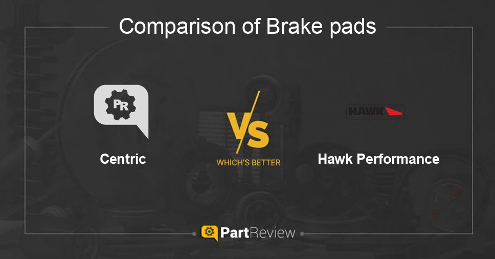Comparison of brake pads Centric and Hawk Performance