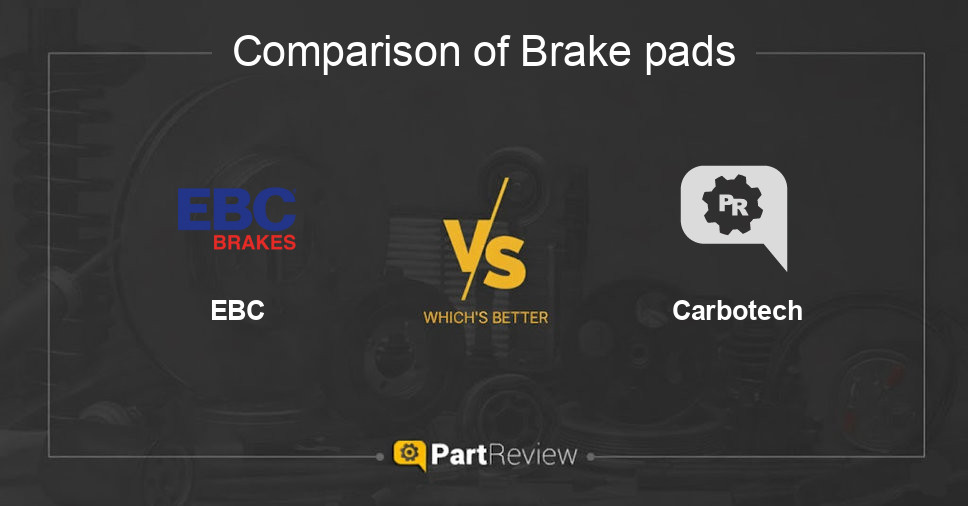 Comparison of brake pads EBC and Carbotech