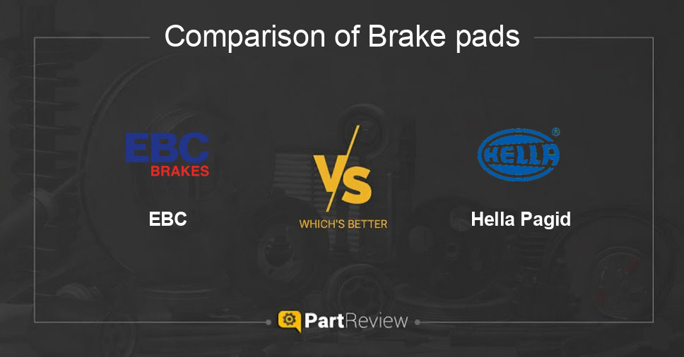 Comparison of brake pads EBC and Hella Pagid
