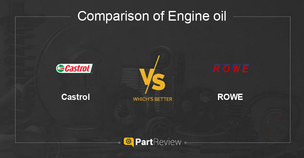 Comparison of engine oil Castrol and ROWE