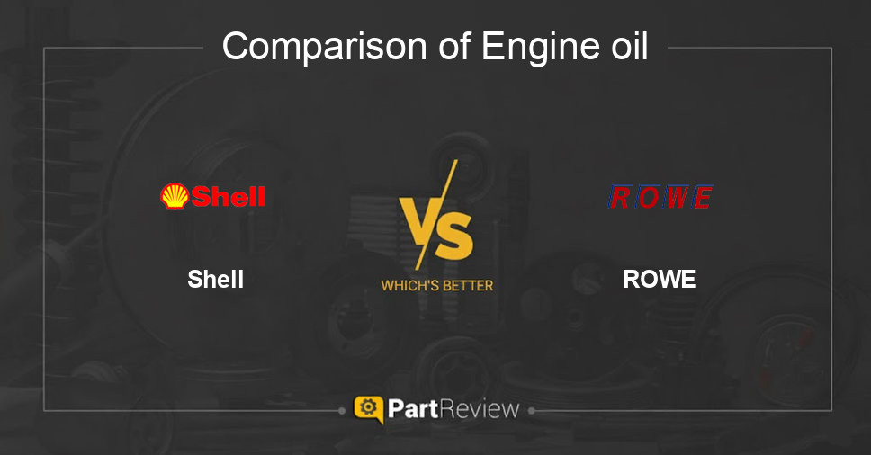 Comparison of engine oil Shell and ROWE