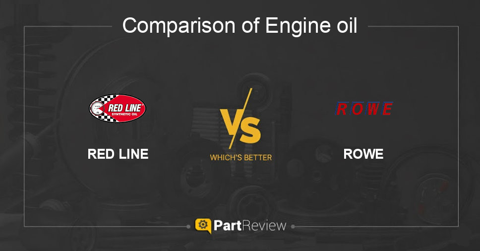 Comparison of engine oil RED LINE and ROWE