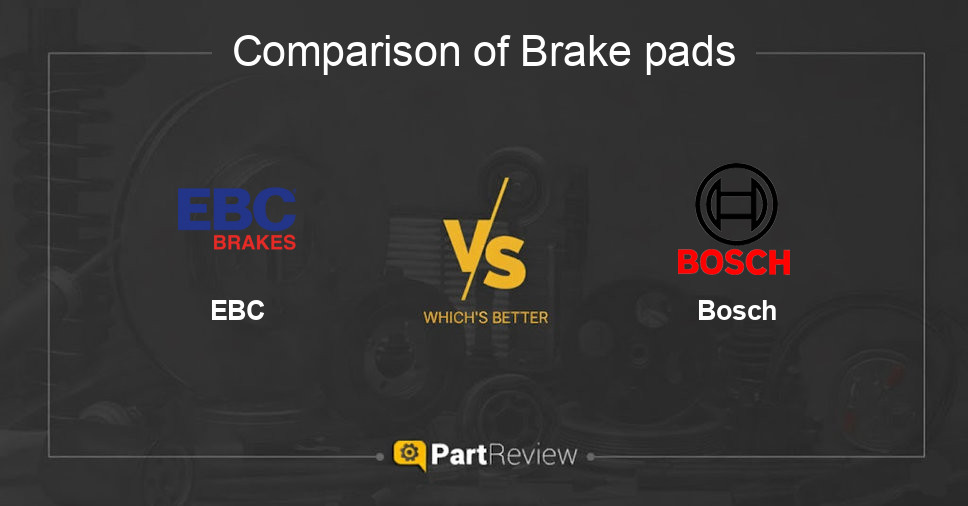Comparison of brake pads EBC and Bosch