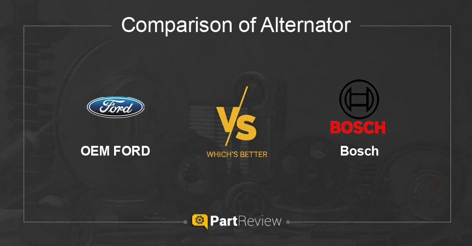 Comparison of alternator OEM FORD and Bosch