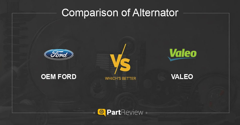 Comparison of alternator OEM FORD and VALEO