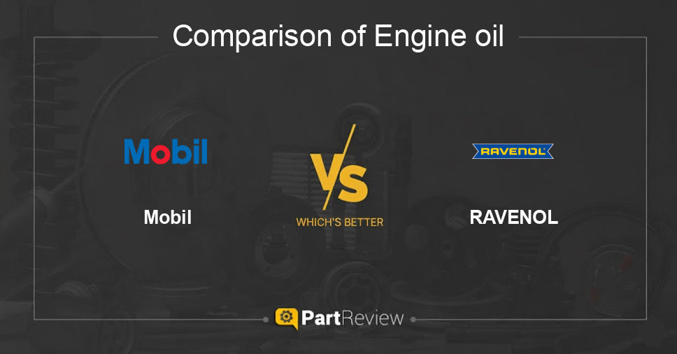 Comparison of engine oil Mobil and RAVENOL