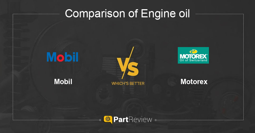 Comparison of engine oil Mobil and Motorex