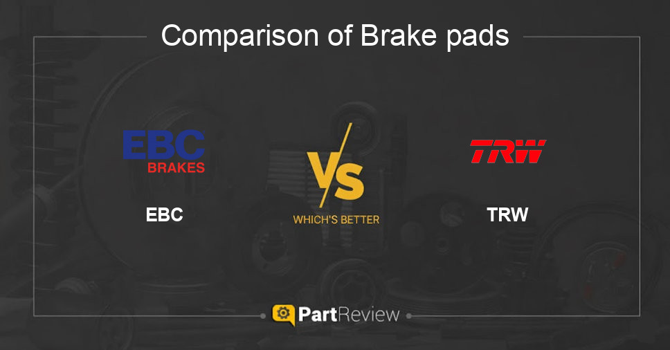 Comparison of brake pads EBC and TRW
