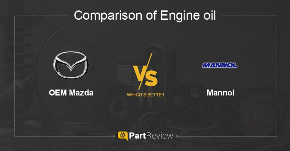 Comparison of engine oil OEM Mazda and Mannol
