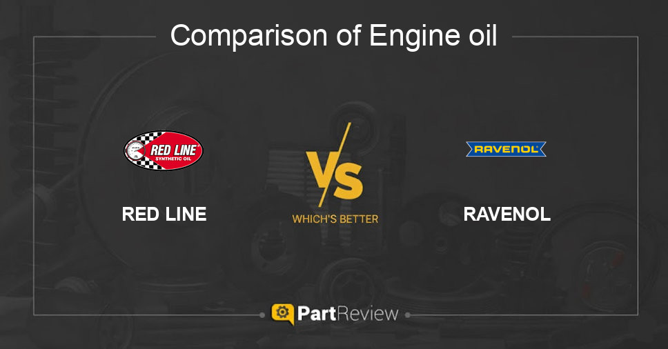 Comparison of engine oil RED LINE and RAVENOL